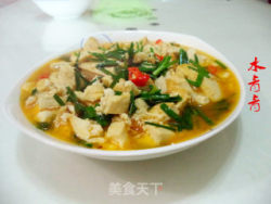 韭菜米椒豆腐