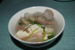 豆腐花蛤汤