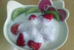 椰蓉水果酸奶