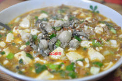 麻婆豆腐烩鲜蚵