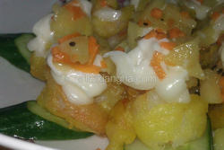 奇异果沙律虾仁
