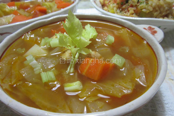 番茄鸡肉蔬菜汤