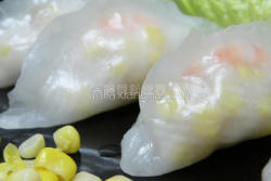 玉米粒水晶虾饺