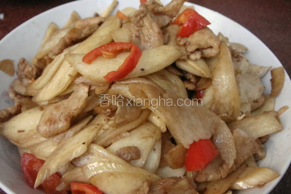 茭白炒鸡胸脯