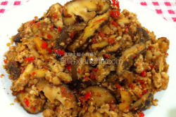 虾米肉碎炒香菇