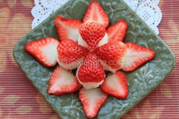 草莓水果饭团
