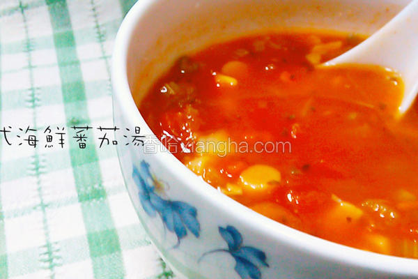 意式海鲜番茄汤