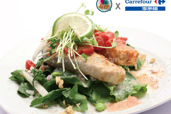 英式白酒烤鲑鱼