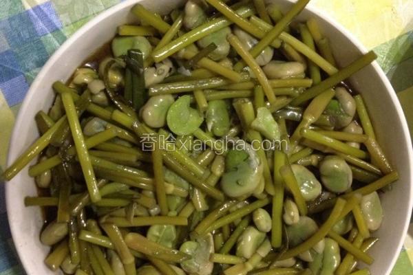 蚕豆蒜苗