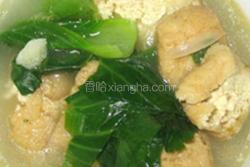 油豆腐青菜汤