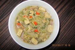 咸菜炖水豆腐