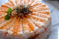 鲜虾寿司蛋糕