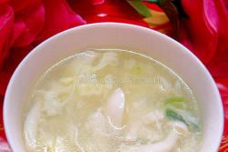 白玉菇鸡蛋汤