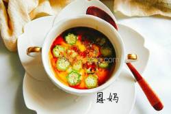 宝宝辅食秋葵鸡蛋羹