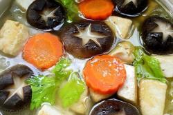 煎豆腐白菜汤