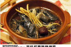 蔘鬚红枣乌骨鸡汤