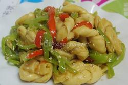 青红椒炒千张结