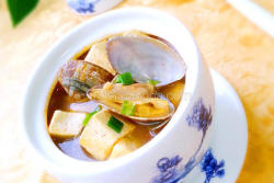 韩式花蛤豆腐汤