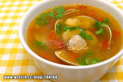 洋葱番茄蛤蜊汤