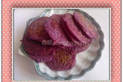 紫薯杂粮芝麻饼