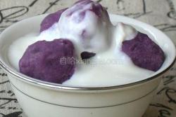酸奶紫薯冰