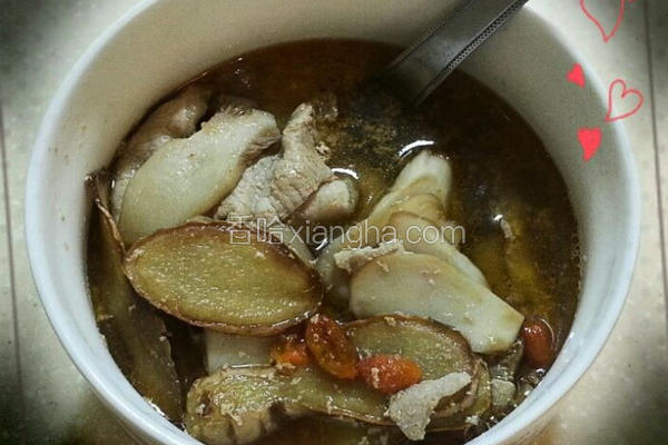 麻油杏鲍菇猪肉汤