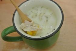 猴头菇牛奶玉米汤