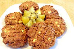 全麦片花生酱饼干