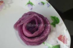 紫薯玫瑰馒头