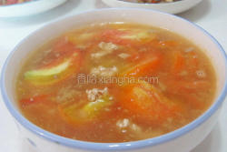 西红柿肉末汤