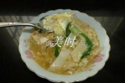 杏鲍菇银鱼蛋汤