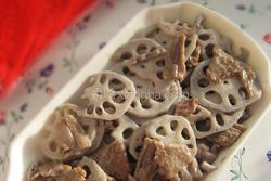 牛肉炒藕片