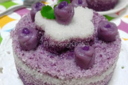 小小花紫薯松糕