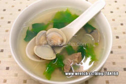 芹菜叶蛤蜊汤