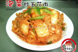 韩国泡菜炒五花肉