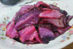 素炒紫色包菜