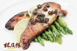 快速酸豆鲑鱼排
