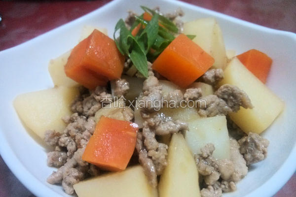 肉末烧马铃薯