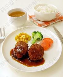 煎焖肉饼