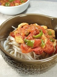 番茄豆酱面