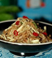 茭白肉丝