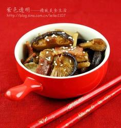 培根炒双菇