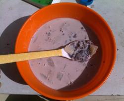 雪莲果红豆紫米牛奶粥