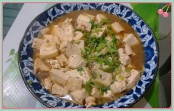 麻虾酱烧豆腐