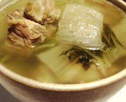 小排腌菜汤
