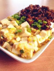 蟹黄肉末豆腐双拼
