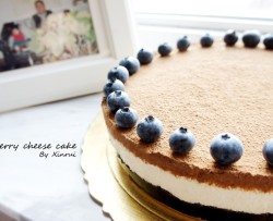 blueberry cheese cake蓝莓冻芝士蛋糕