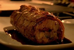Pork stuffed with manchego and membrillo
