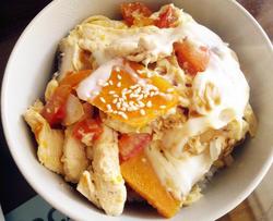 什锦南瓜鸡肉丼