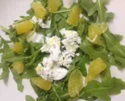 芝麻菜鲜橙山羊奶酪色拉Salade de roquette à l'orange et au fromage de chèvre